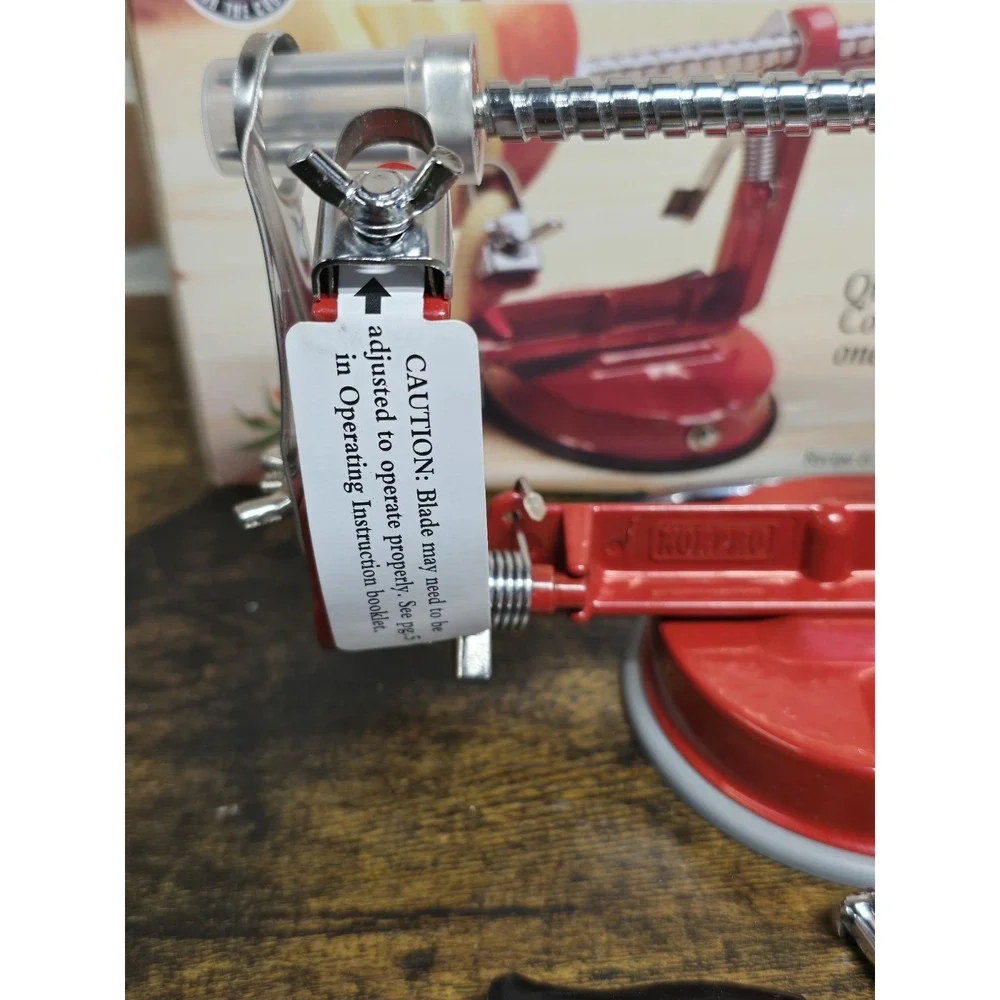 Norpro‎ Apple Master Peeler Parer Slicer & Corer w Blade 866R Vacuum Base